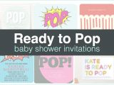 Ready to Pop Baby Shower Invites Ready to Pop Baby Shower Invitations