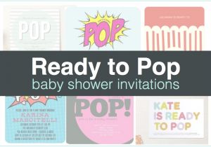Ready to Pop Baby Shower Invites Ready to Pop Baby Shower Invitations
