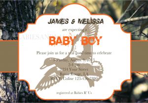 Realtree Camo Baby Shower Invitations Boy Realtree Camo Baby Shower Invitation by