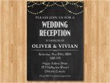 Reception Invitation Wordings Wedding Wedding Reception Invitation Reception Invite Chalkboard