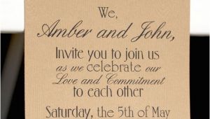 Reception to Follow On Wedding Invitation Invite Wording Just Add Cake and Tea Reception to