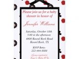 Red and Black Baby Shower Invitations Red and Black Baby Shower Invitation 5" X 7" Invitation