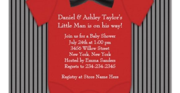 Red and Black Baby Shower Invitations Red and Black Pinstripe Baby Shower 5 25×5 25 Square Paper