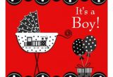 Red and Black Baby Shower Invitations Red and Black Train Baby Boy Shower Invitation