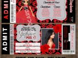 Red and Black Quinceanera Invitations event Photo Cards Red Quinceanera Invitations Modern and