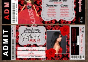 Red and Black Quinceanera Invitations event Photo Cards Red Quinceanera Invitations Modern and