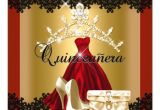 Red and Black Quinceanera Invitations Quinceanera 15th Red Black Gold Diamond Tiara Card Zazzle