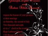 Red and Black Wedding Invitations Cheap Classic Red and Black Floral Wedding Invitations Ewi152 as
