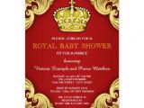 Red and Gold Baby Shower Invitations Fancy Prince Baby Shower Red and Gold 4 5×6 25 Paper