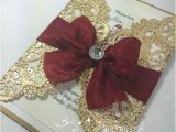Red and Gold Quinceanera Invitations Red Gold Sweetsixteen Pinteres