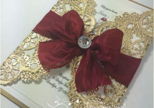 Red and Gold Quinceanera Invitations Red Gold Sweetsixteen Pinteres