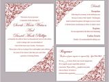 Red and White Wedding Invitation Templates Blank Red Wedding Invitation Template orderecigsjuice Info
