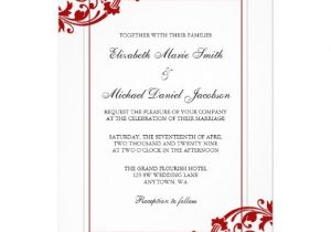 Red and White Wedding Invitation Templates Free Red and White Wedding Invitation Templates Matik for