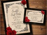 Red and White Wedding Invitation Templates Wedding Invitation Templates Black and Red Wedding