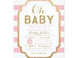Red Black and Gold Baby Shower Invitations Glitter Baby Shower Invitations