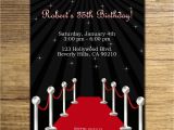 Red Carpet Bridal Shower Invitations Red Carpet Birthday Party Invitation Glam Hollywood