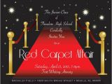 Red Carpet theme Party Invitations Halloween Invite Wording