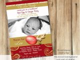 Red Egg and Ginger Party Invitation Wording Red Egg Ginger Party Invitation Photo Invitation by Starwedd