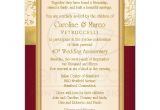 Red Ivory and Gold Wedding Invitations 40th Wedding Anniversary Invitation Red Ivory Gold