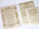 Red Ivory and Gold Wedding Invitations Embellished Paperie Vintage Wedding Invitations In Ivory