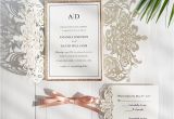 Red Ivory and Gold Wedding Invitations Exclusive Ivory Laser Cut Wedding Invitation with Glitter