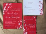 Red Wedding Invitation Template Red and White Wedding Invitations