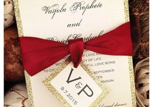 Red White and Gold Wedding Invitations 25 Best Ideas About Glitter Wedding Invitations On