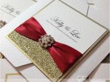 Red White and Gold Wedding Invitations Gold and Red Wedding Invitations Sunshinebizsolutions Com