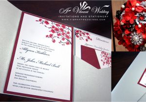 Red White and Silver Wedding Invitations Red Designs A Vibrant Wedding
