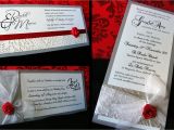 Red White and Silver Wedding Invitations Red White and Silver Wedding Invitations Yourweek