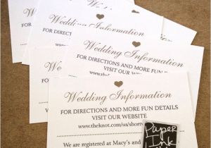 Registry Inserts for Wedding Invitations 25 Best Ideas About Wedding Invitation Inserts On