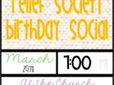Relief society Birthday Invitation Template Relief society Birthday Party Invite 3 Template Lds