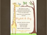 Religious Baby Boy Shower Invitations Giraffe Bir Baby Shower Invitations You Print for Boy for