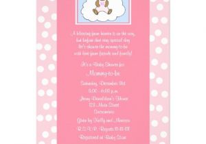 Religious Baby Shower Invitations Christian Religious Baby Shower Invitation Pink 5" X 7