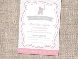 Religious Baby Shower Invitations Items Similar to Elephant Christian Baby Shower Invitation
