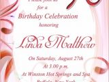 Religious Birthday Party Invitation Wording 90th Birthday Invitation Wording 365greetings Com
