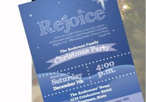 Religious Party Invitations Christian Christmas Party Invitation by Never Stop