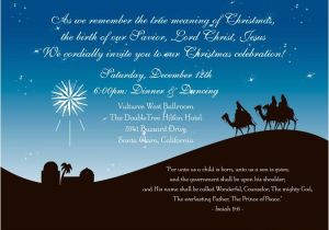 Religious Party Invitations Christian Christmas Party Invitation Three Wise Men Star