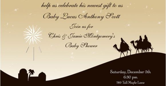 Religious Party Invitations Christian Christmas Party Invitation Three Wise Men Star