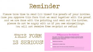 Reminder Invitation for Party Inkpressive Invitations