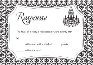 Reply to Birthday Invitation Sample Invitations with Response Cards Birthday Party