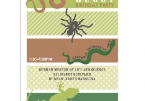 Reptile Birthday Party Invitations Printable Insects and Reptiles Birthday Party Printable Invitation