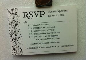 Response Card for Wedding Invitation Wording Wedding Invitation Response Card Wording Funny