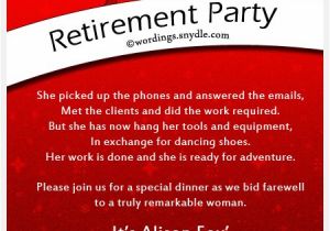 Retirement Party Invitation Wording Retirement Party Invitation Wording Ideas and Samples