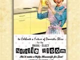 Retro Housewife Bridal Shower Invitations 1950 Retro Housewife 50s Bridal Shower by Paperandpomp On Etsy