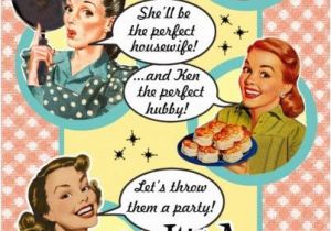 Retro Housewife Bridal Shower Invitations Read Our Blog About How to Throw A Retro Housewife Bridal