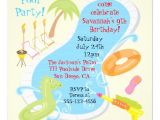 Retro Pool Party Invitations Retro Pool Party Invitations 5 25" Square Invitation Card