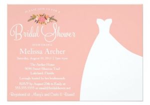 Rifle Paper Bridal Shower Invitations Bridal Shower Invitation Floral & Wedding Gown 5×7 Paper