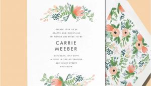 Rifle Paper Bridal Shower Invitations Line Invitations and Cards Custom Paper Designs