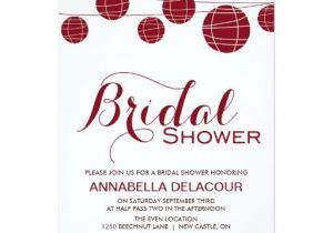 Rifle Paper Bridal Shower Invitations Red Chinese Paper Lantern Bridal Shower Invitation